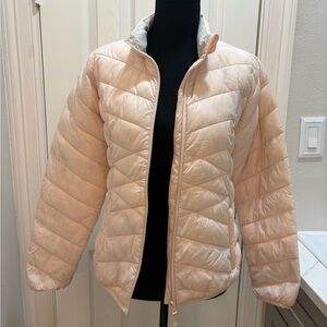 Magellan Outdoors “Lost Pines” Light Pink Quilted Puffer Jacket